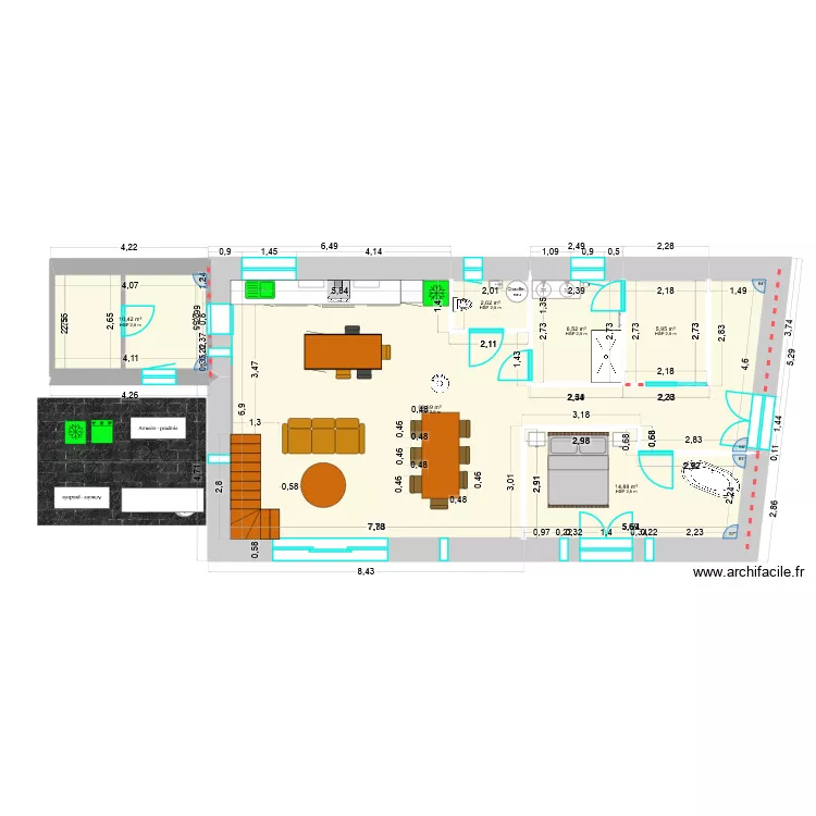 plan rdc sans mobilier. Plan de 8 Pièces et 183 m² plan rdc sans mobilier. Plan de 8 Pièces et 183 m²