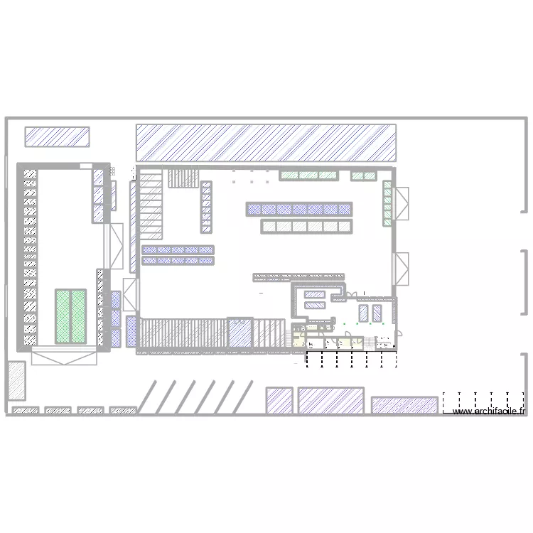 Magasin. Plan de 