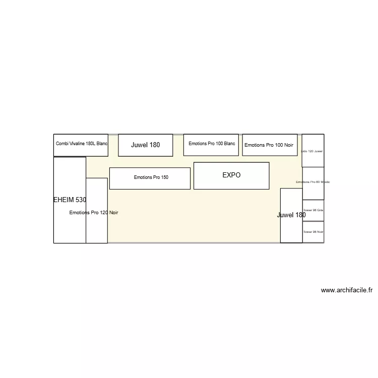 Plan Podium Aqua. Plan de 1 et 10 m² Plan Podium Aqua. Plan de 1 et 10 m²