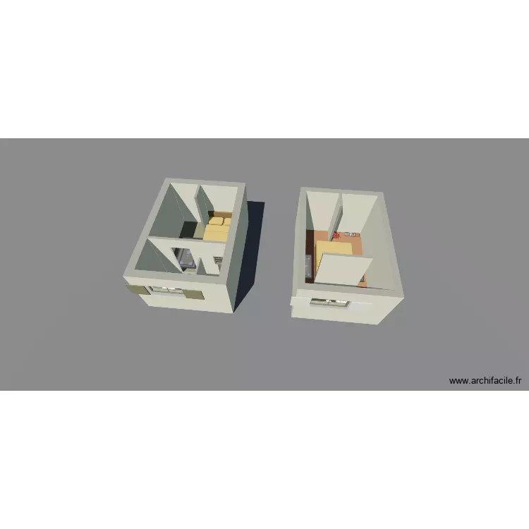 Le Cros 1. Plan de 3 et 27 m² Le Cros 1. Plan de 3 et 27 m²