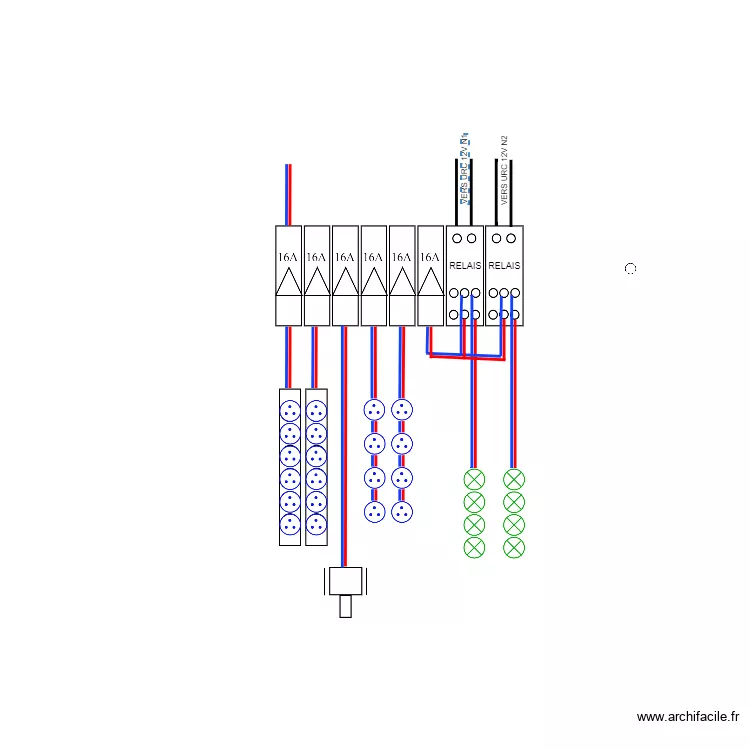 CABLAGE TABLEAU STANDART 2. Plan de 