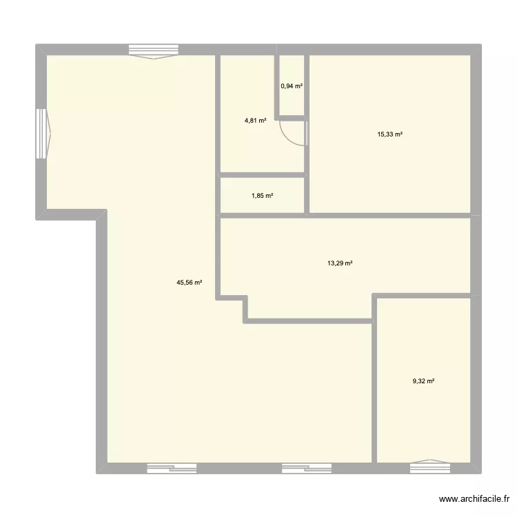 Etage. Plan de 7 Pièces et 91 m² Etage. Plan de 7 Pièces et 91 m²