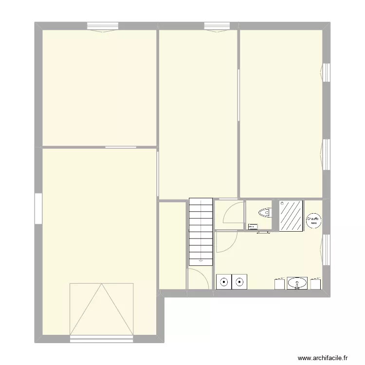 Maison Pfaffenheim plan sous-sol. Plan de 