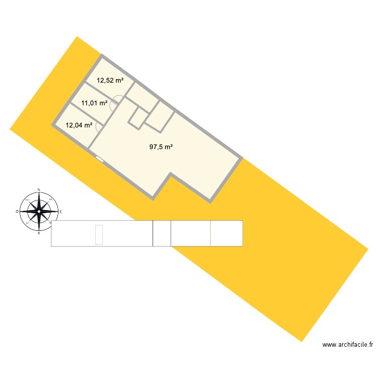 Les clayes val d'arcy 3. Plan de 4 pièces et 133 m2