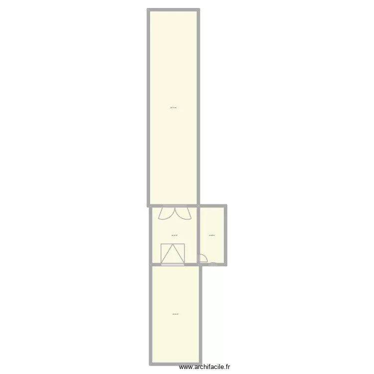 garage. Plan de 4  et 187 m²