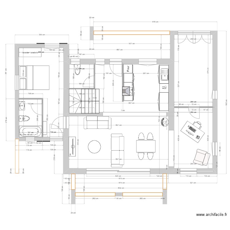 Lemaitre Bureau. Plan de 0 pièce et 0 m2