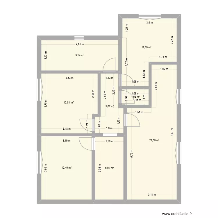 1er Etage New 3. Plan de 8  et 82 m²