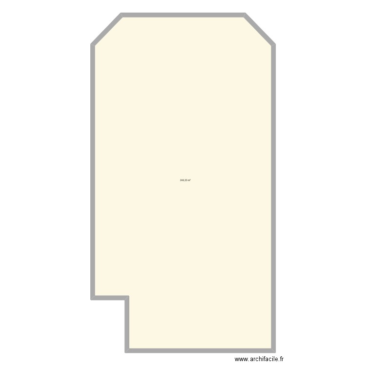 Le Mas. Plan de 1 pièce et 246 m2