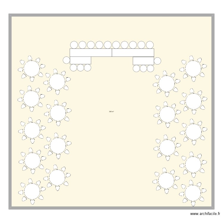 MARIAGE ROND. Plan de 1 pièce et 380 m2