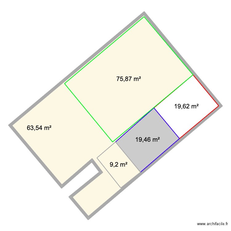 5-jean-jaurès. Plan de 5 pièces et 313 m2