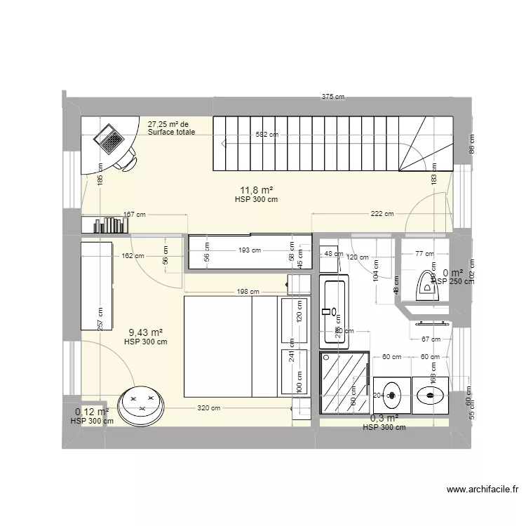 BOUSCAT R+1 ST. Plan de 