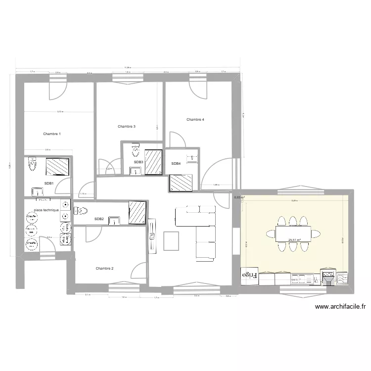93 BP R+1 Plan de Base 1.3 Fred. Plan de 93 BP R+1 Plan de Base 1.3 Fred. Plan de