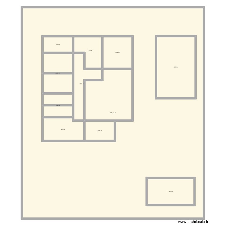 Nelfra's home. Plan de 11 pièces et 905 m2