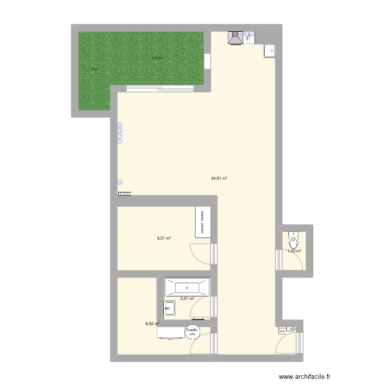 Appart Montfavet. Plan de 0 pièce et 0 m2