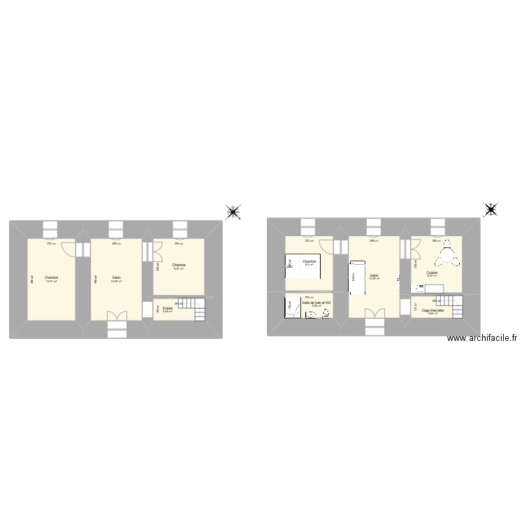 Franceschi Joseph - POUR LAURA !. Plan de 17 pièces et 158 m2