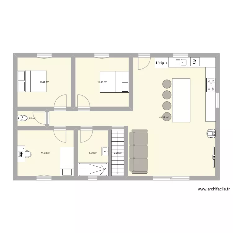 HEUX. Plan de 7 et 92 m² HEUX. Plan de 7 et 92 m²