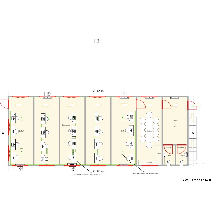 Telix v2. Plan de 11 pièces et 204 m2
