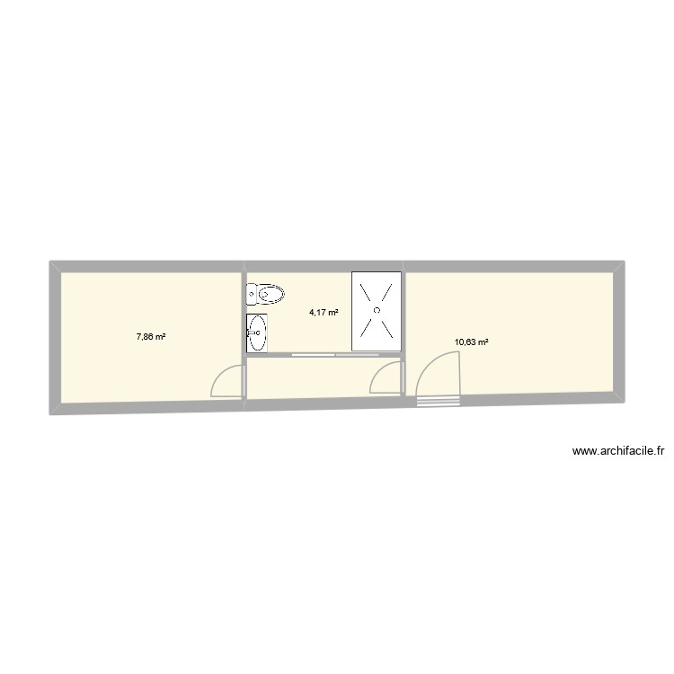 Salle d\'eau. Plan de 0 pièce et 0 m2 Salle d\'eau. Plan de 0 pièce et 0 m2