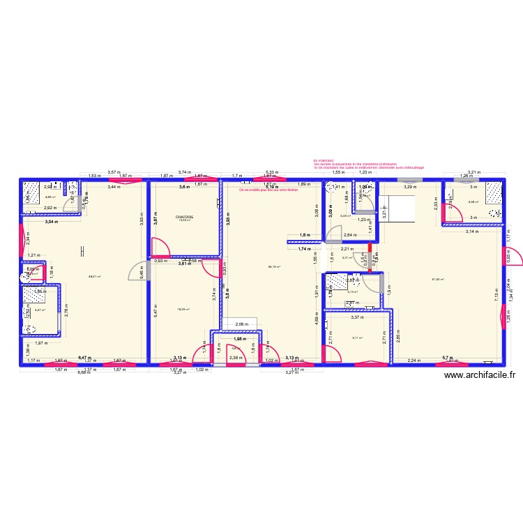 plan global Ma&ccedil;onnerie presbytere 2. Plan de 0 pièce et 0 m2