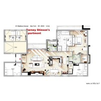 Appart Barney avec 3 chambres