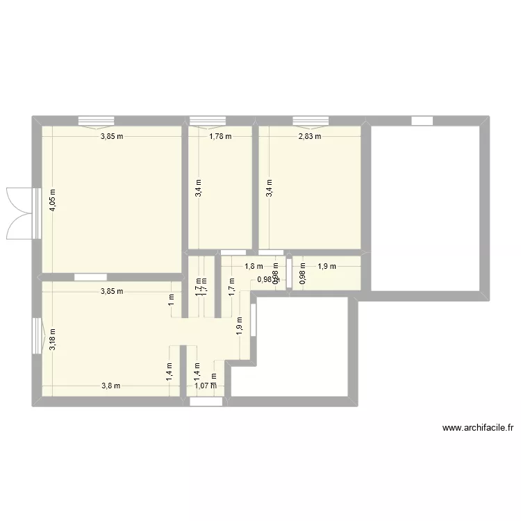 Plan appart seb. Plan de 