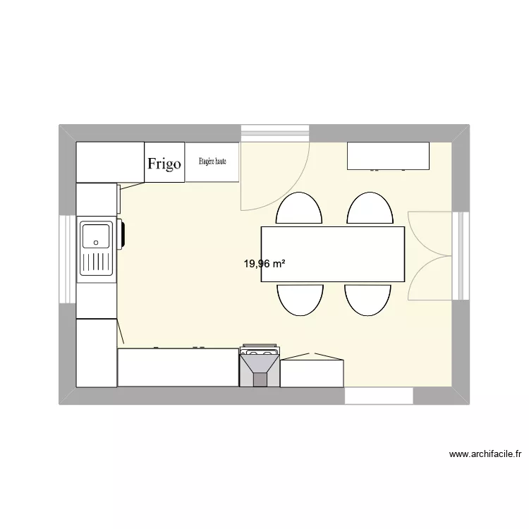 cuisine pugny. Plan de 