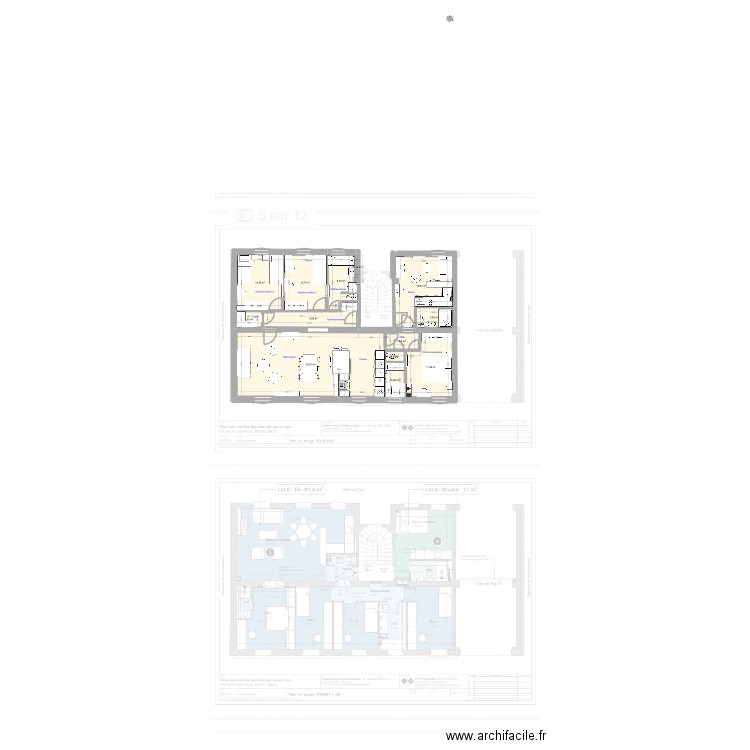 appart clichy 28 autre cuisine. Plan de 13 pièces et 109 m2