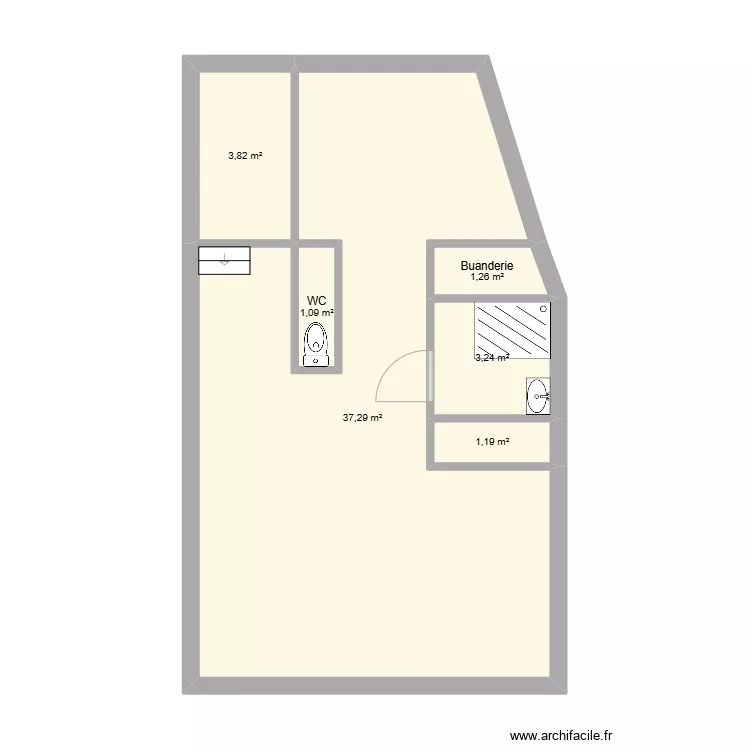 RDC Bligny 21360. Plan de 
