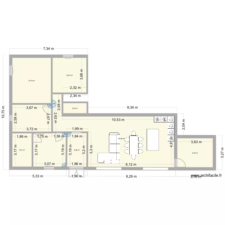 RP MAILLANE 4. Plan de 8  et 115 m²