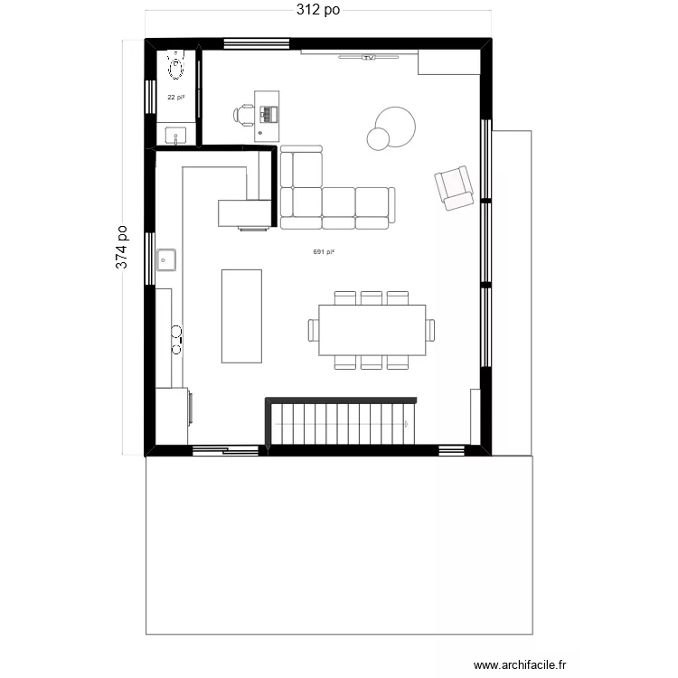 Céline Anctil étage 4. Plan de 2 et 66 m² Céline Anctil étage 4. Plan de 2 et 66 m²