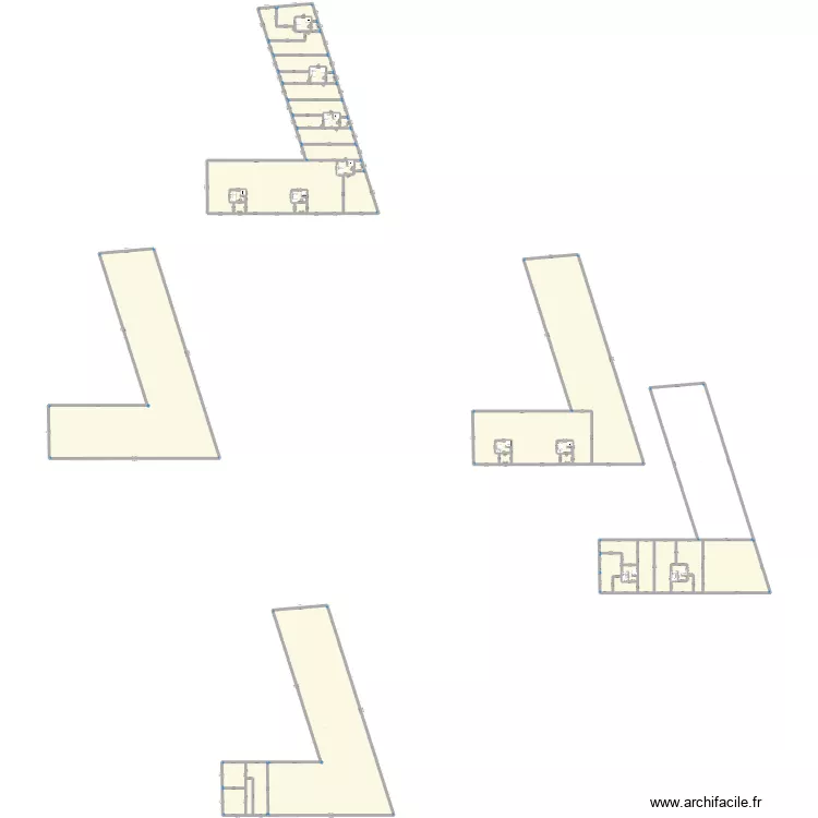 Promotion Thibaud. Plan de 42 pièces et 8180 m²