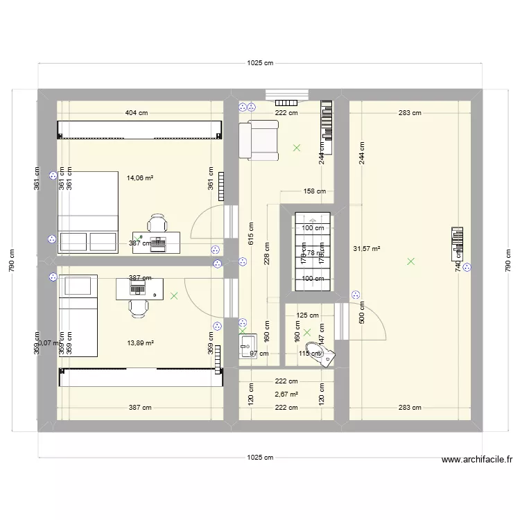 grenier filles 2024 02 09. Plan de 