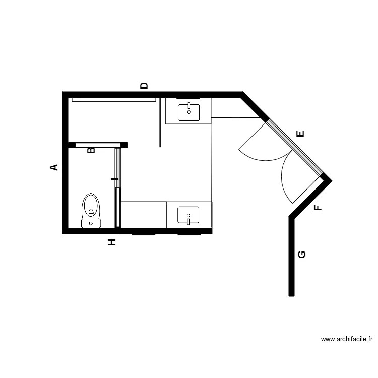 Jacqueline vide. Plan de 