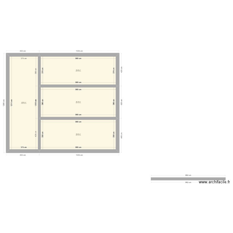 RDC PIERRE T2. Plan de 0 pièce et 0 m2
