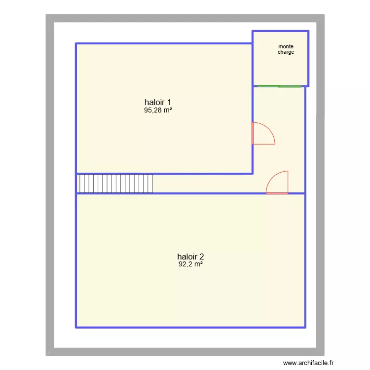 plan de base ferme de javernac niveau -1. Plan de 