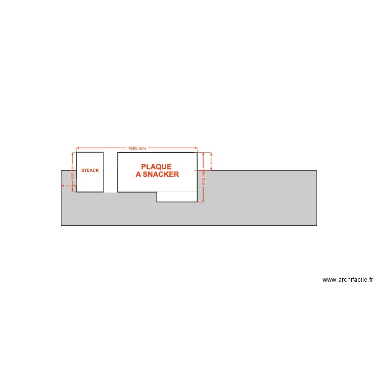 Meuble boucherie. Plan de 0 pièce et 0 m2