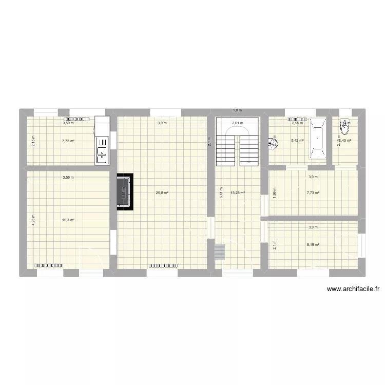 ME4 rez. Plan de 8  et 86 m²