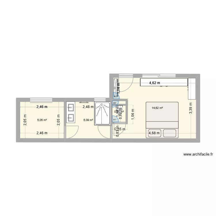 dep. Plan de 4 Pièces et 26 m² dep. Plan de 4 Pièces et 26 m²
