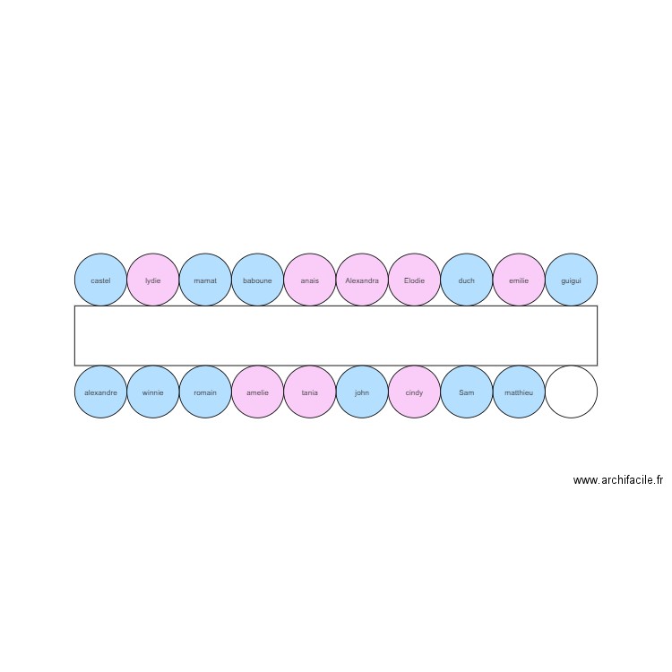 plan de table 2. Plan de 0 pièce et 0 m2