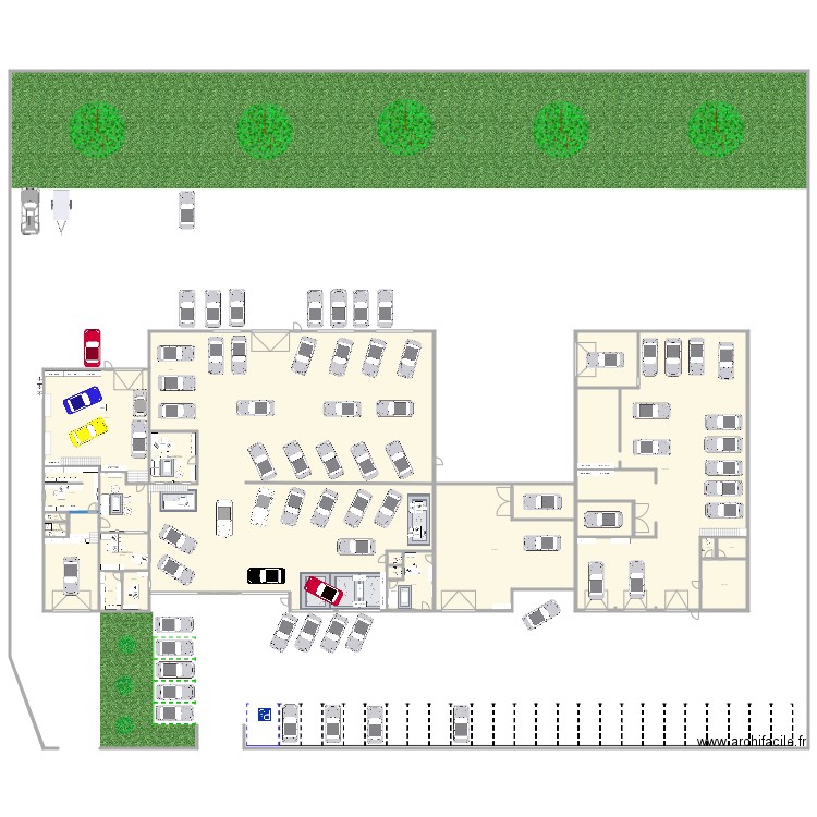 events auto 2025mai. Plan de 26 pièces et 1933 m2