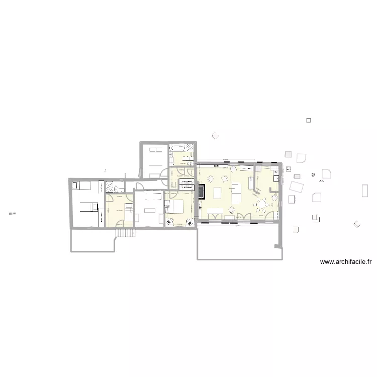 P&eacute;piole 786 - modifications 11 nov 2025. Plan de 14 pièces et 237 m²