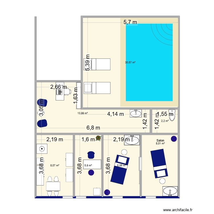 calyspa. Plan de 0 pièce et 0 m2 calyspa. Plan de 0 pièce et 0 m2