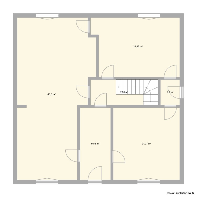 c&eacute;ton. Plan de 0 pièce et 0 m2