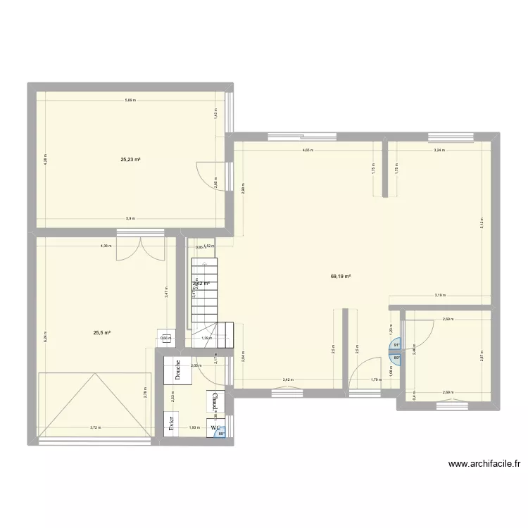 Maison. Plan de 