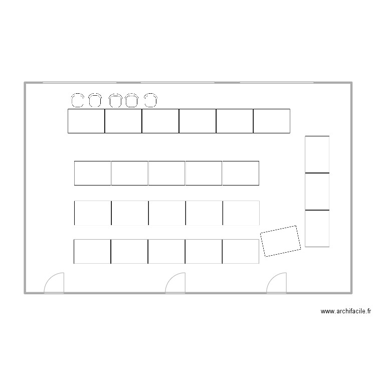 plan CC TLN. Plan de 1 pièce et 111 m2