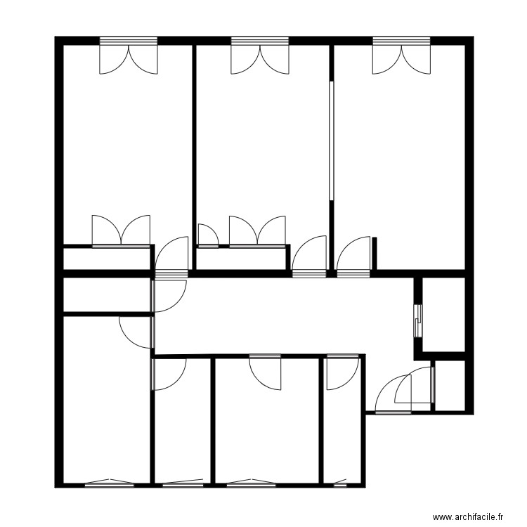 SCI CONCORDE . Plan de 13 pièces et 93 m2