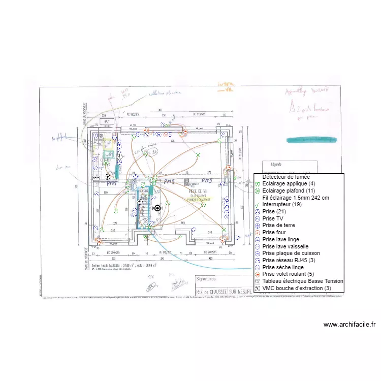 PLAN ELEC OUBAIDI RDC. Plan de 