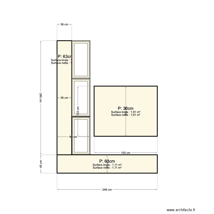 PLAN TV. Plan de 0 pièce et 0 m2