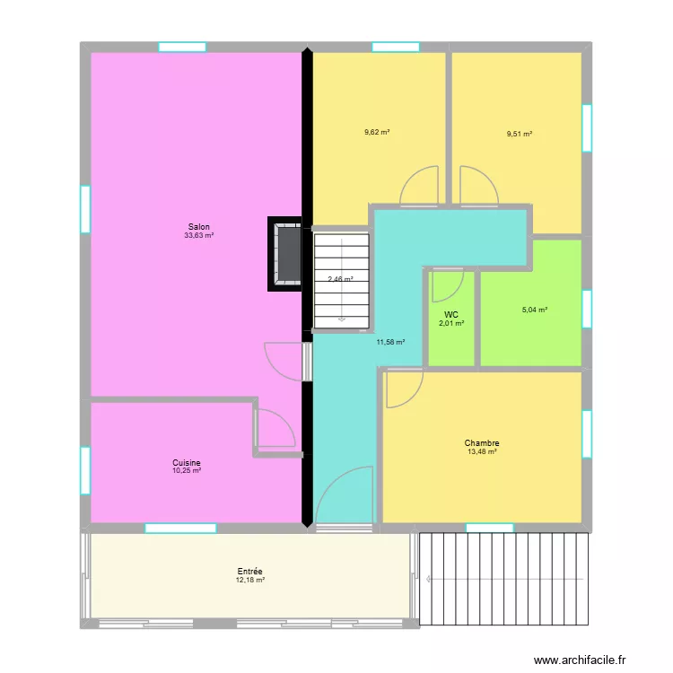 Plan Maison. Plan de 10  et 110 m²