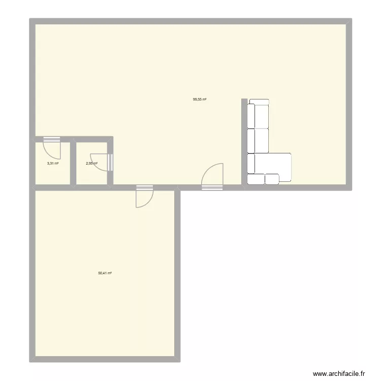 CHAMBRE AMI. Plan de 4  et 156 m²